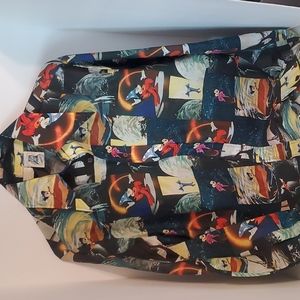 Vintage Kennington Disney FANTASIA Polyester Disco Shirt Size Medium